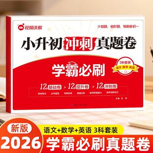 2026新小升初学霸必刷冲刺真题卷语文数学英语名校真题预测押题卷六年级毕业总复习小学升初中模拟卷试卷必刷题总复习训练测试卷
