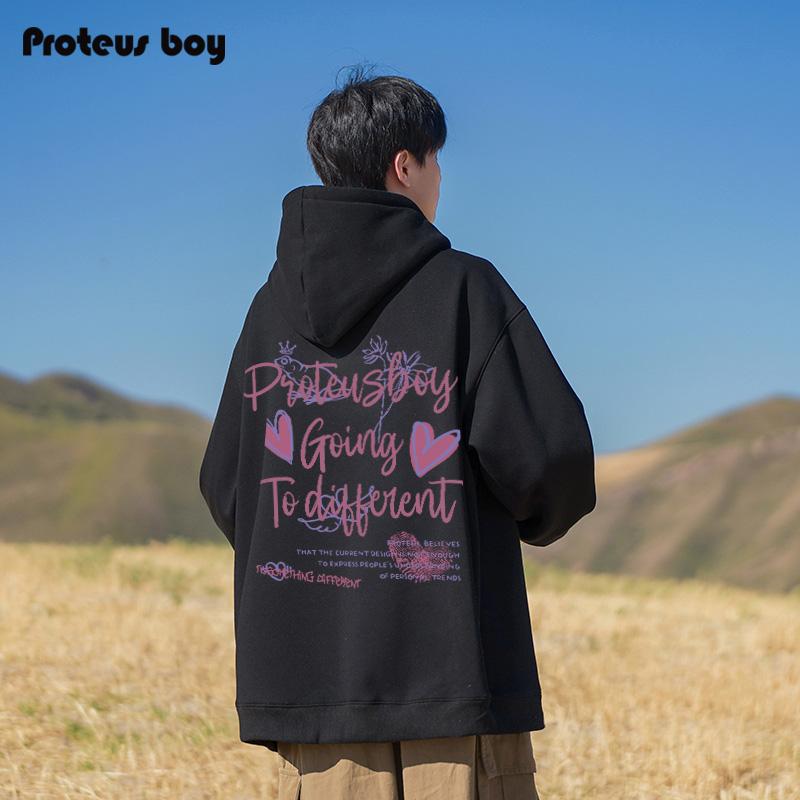 ProteusBoy连帽卫衣男新款