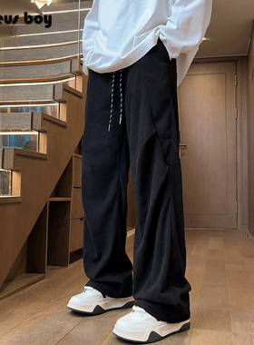 ProteusBoy裤子男款春秋冬季美式复古灯芯加绒重磅直筒宽松休闲裤