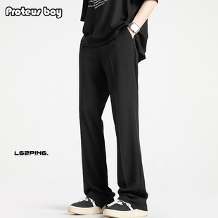 23101 高街垂感直筒平腰户外运动微喇叭休闲长裤 ProteusBoy 美式