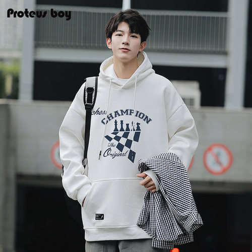 ProteusBoy连帽卫衣男新款