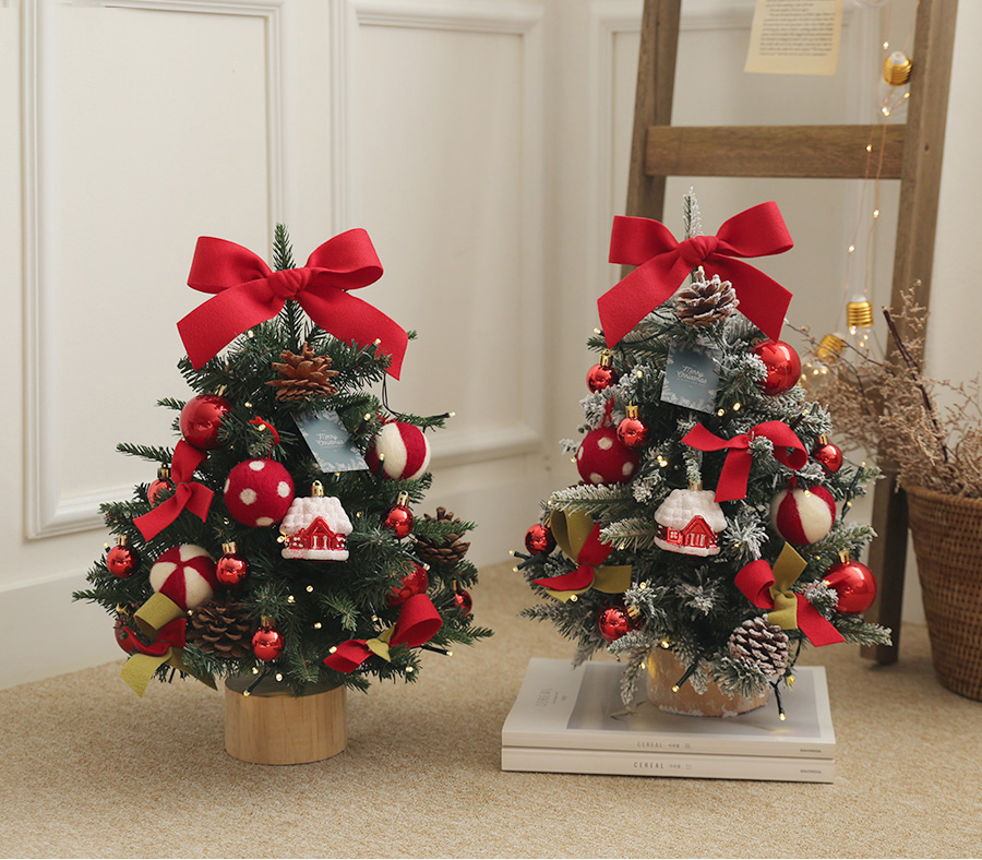 小型圣诞树摆件ins风仿真树