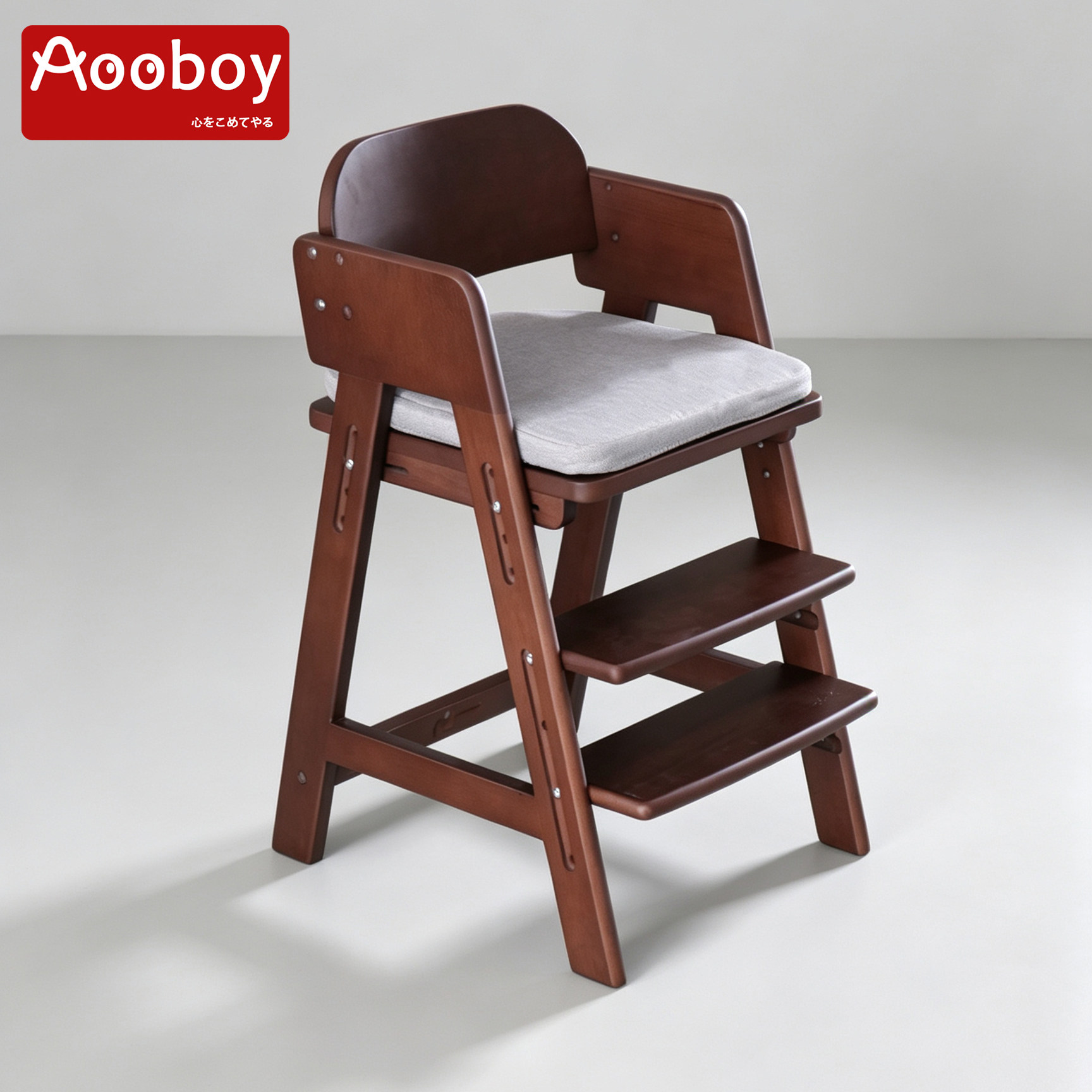 Aooboy儿童椅子实木升降图片