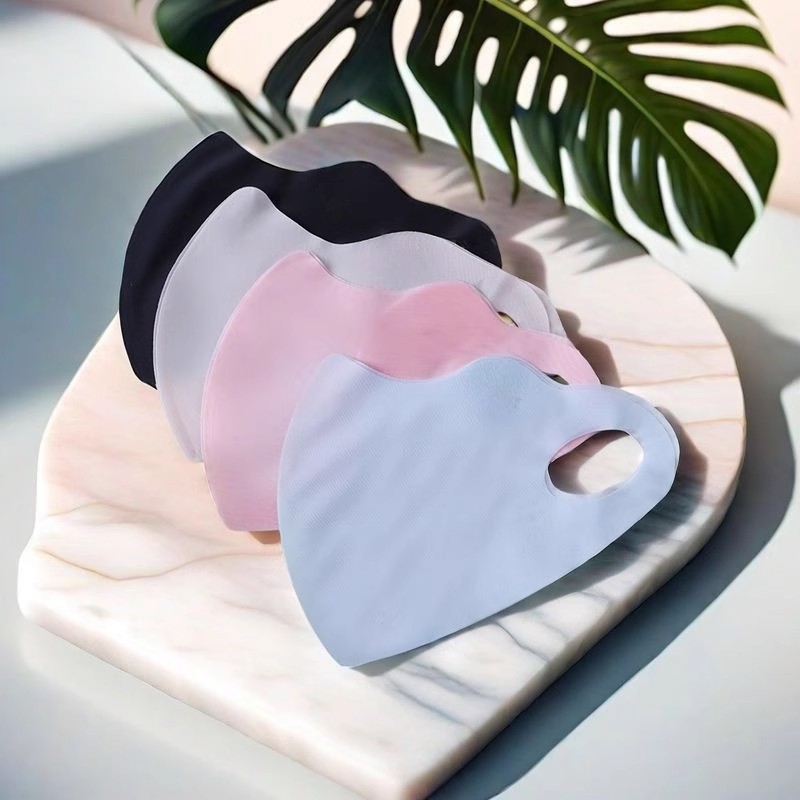 5个装防晒口罩女透气薄款高颜值防紫外线护眼角夏天冰丝遮阳面罩