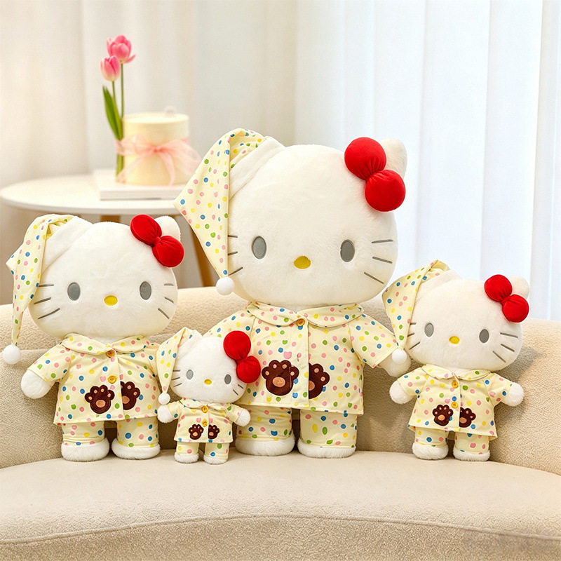 可爱睡衣KT猫毛绒玩偶Hellokitty图片