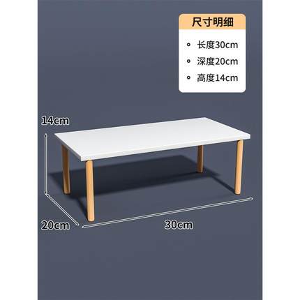 书架桌面分层置物架书桌上儿童收纳办公桌多层隔板实木杆小型储物