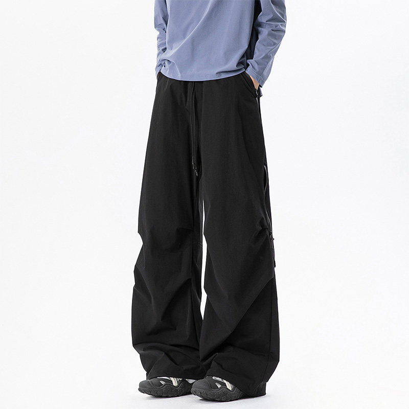 回力美式褶皱伞兵工装裤子男士春秋季2026新款宽松运动休闲冲锋裤,男装,休闲裤,淘宝优惠券,粉丝福利购,淘宝优惠卷