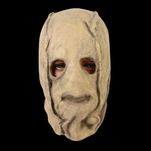 万圣节恐怖麻布袋头套电影陌生人同款鬼屋密室角色扮演稻草人面具