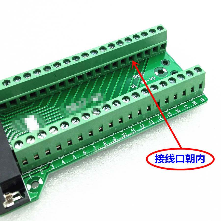 DB37转端子 DB37-M2-00母头 DB37转接板 DR37转接线端子铆牙式_虎窝淘