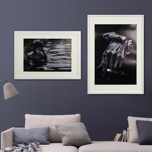 宽边铝合金画框装裱艺术摄影展相框作品展示装饰裱框架展览海报框