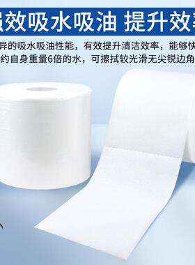 白色大卷无尘工业擦拭布除尘纸吸水吸油无纺布可替代金佰利94217