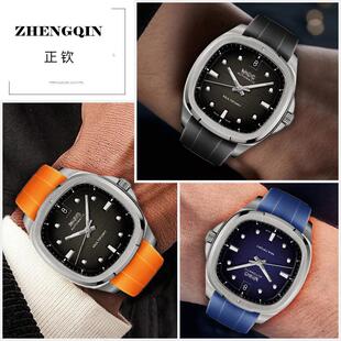 适用MIDO美度舵手表带男TV小电视M049.526弧口防水硅胶手表带22mm