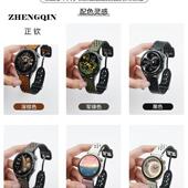 适用小米Watchs4疯马纹磁吸手表带sport4代腕表S3智能S2运动S1pro