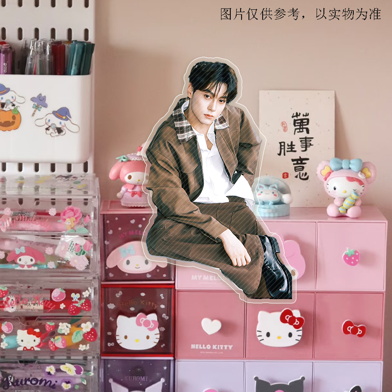 新款田栩宁创意亚克力坐姿泡面盖可爱高颜值桌面摆件送朋友泡面,家居饰品,桌面摆件,淘宝优惠券,粉丝福利购,淘宝优惠卷