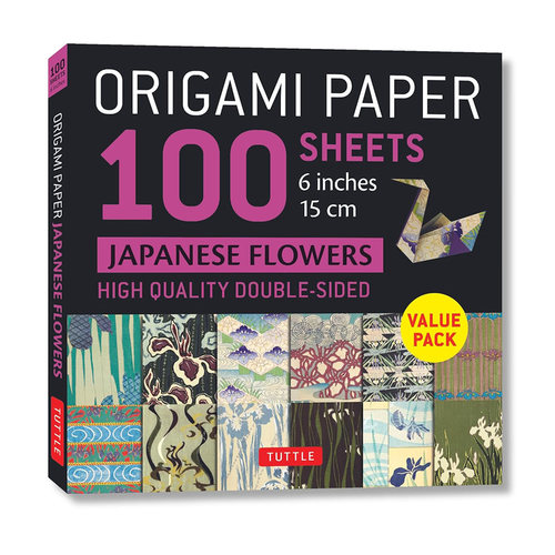 现货 Origami Paper 100 sheets Japanese Flowers 6