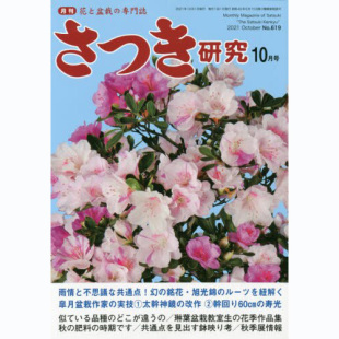 日式 现货 2021年10月号 日本赏花小月月刊 さつき研究 盆景