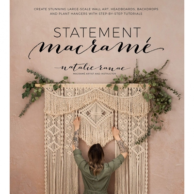 现货 Statement Macrame by Natalie Ranae 打结绳子花边工艺装饰品图书 英文 原版进口图书