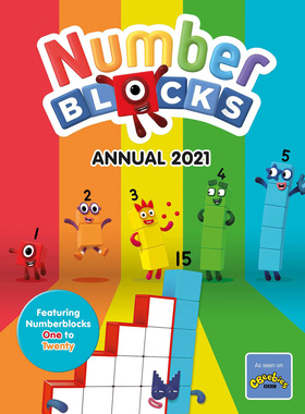 现货 英文 Numberblocks Annual 2021 by Sweet Cherry Publishing 英国BBC儿童频道数字积木官方刊物 数字部落格儿童早教启蒙图书