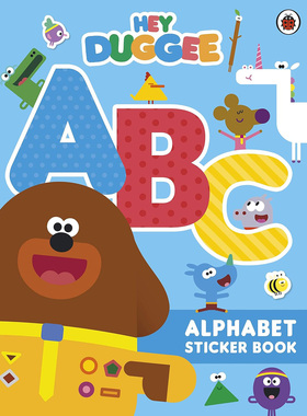 现货 Hey Duggee: ABC: Alphabet Sticker Book 字母贴纸书 英文 原版进口图书