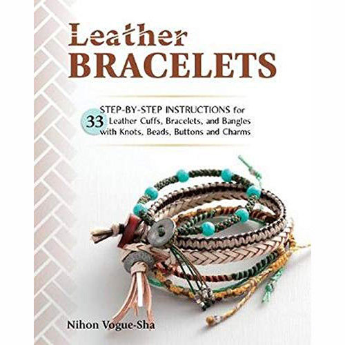 现货 Leather Bracelets 手工制作皮革手链 带步骤 英文图书