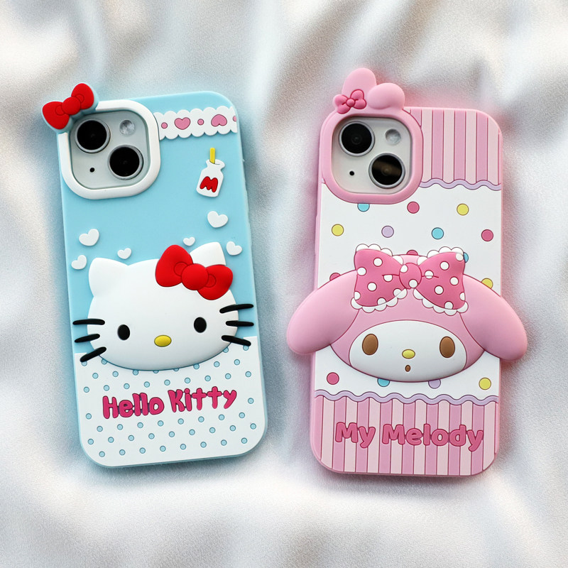 美乐蒂kt猫适用oppo Reno15/14手机壳13/12pro可爱卡通11全包边10保护9加厚防摔find x8s软硅胶套创意女新款