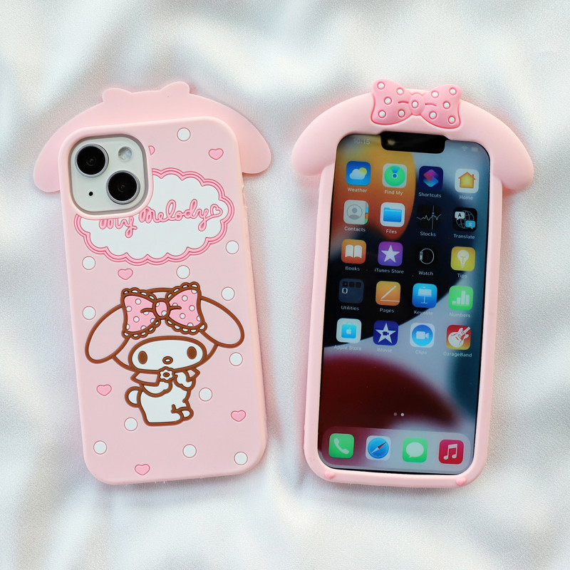 爱心美乐蒂适用iphone17/16pro苹果15/14promax手机壳13/12/11可爱max卡通7全包8plus软6s硅胶套4/5女新款se2