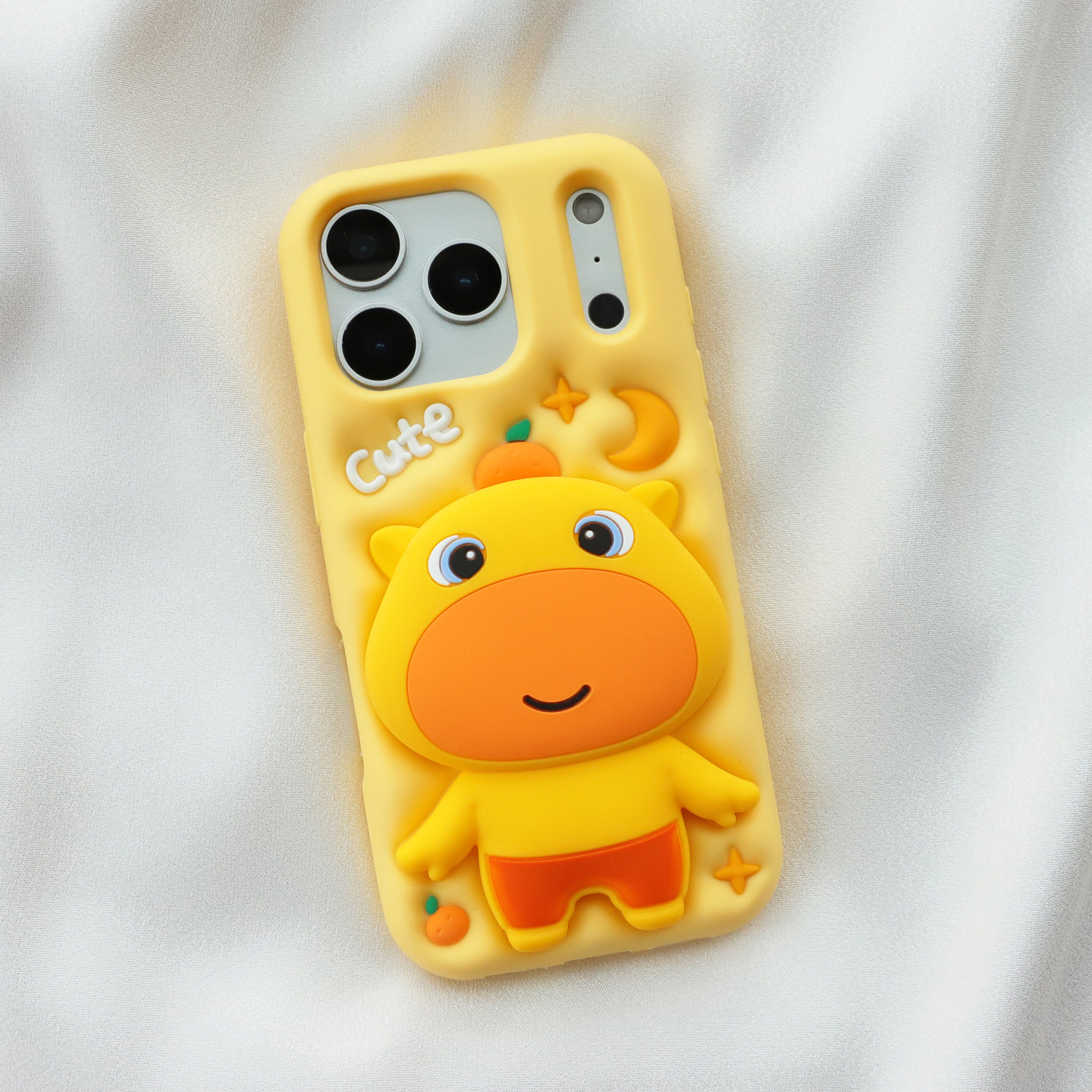 带支架水豚噜噜适用iphone17苹果16pro手机壳15promax可爱卡通14pm全包边保护13max加厚防摔软硅胶套创意新款