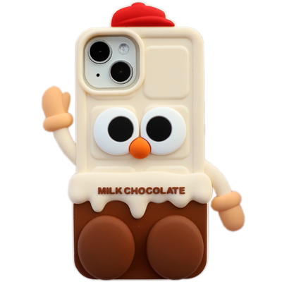 vivo系列硅胶可爱招手巧克力软壳