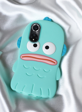 小丑鱼怪适用华为p50手机壳mate40e可爱p30卡通hi加厚nova9防摔8pro全包7se软硅胶套6搞笑5创意荣耀50女新款v