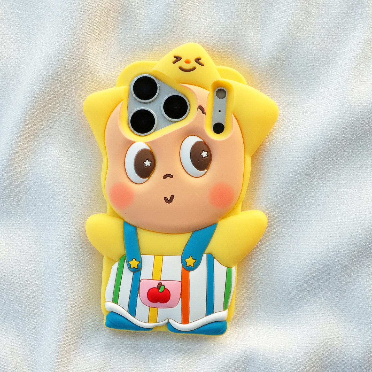 立体背带裤星星人适用小米17promax手机壳米15/14可爱卡