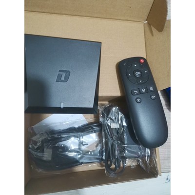 大麦盒子dm4036智能网络机顶盒电视盒,纯净版当贝桌面,二手拆封