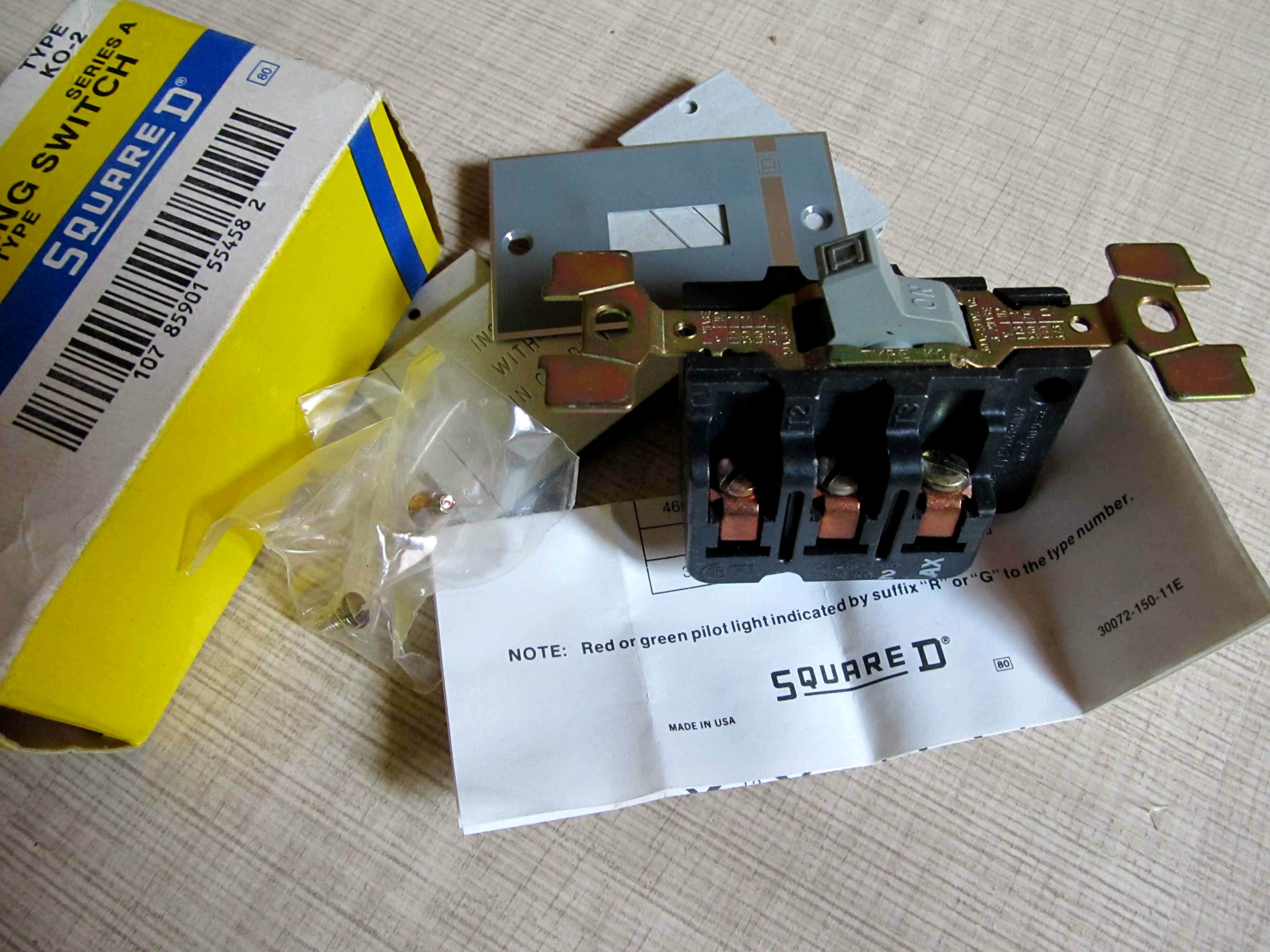 正品 美商实块/square d 马达开关 2510 ko-2