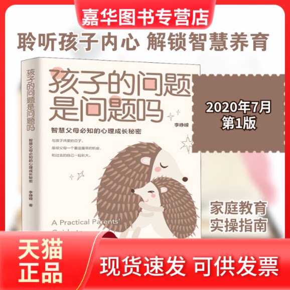 【正版现货】 孩子的问题是问题吗 智慧父母必知的心理成长秘密 李峥嵘 著 中国工人出版社