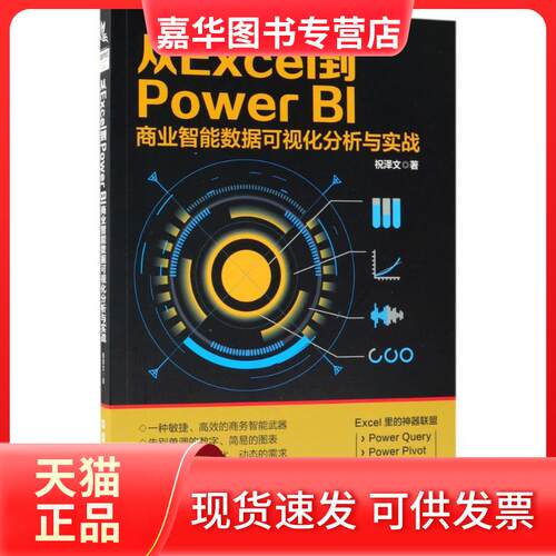 【正版现货】 从Excel到PowerBI商业智能数据可视化分析与实战 祝泽文 著 中国铁道出版社