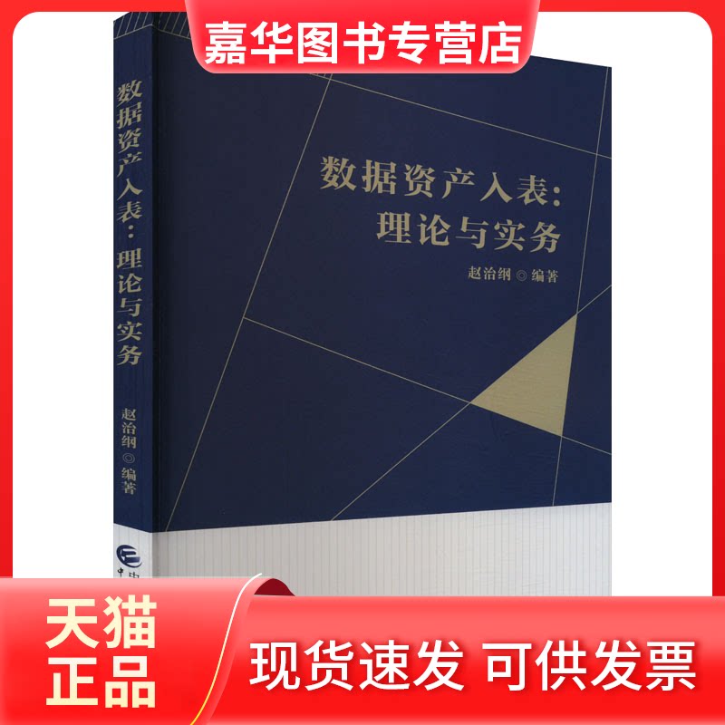 【正版现货】 数据资产入表:理论与实务 赵治纲 中国财政经济出版社