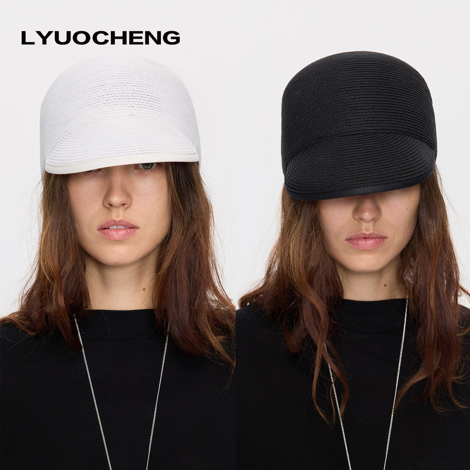 LYUOCHENG x TSO 草编休闲软帽檐马术帽