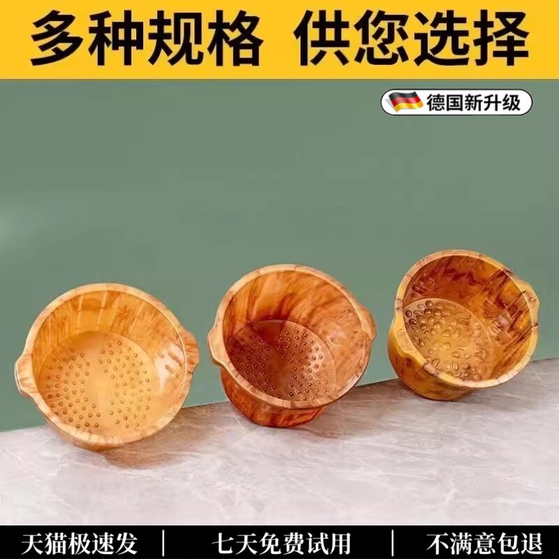 大泡脚桶双人新款成人足浴盆高深桶泡脚沐足商用两人加高足疗夫妻