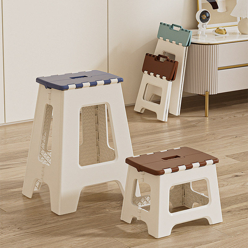 可折叠凳浴室凳结实耐用户外便携凳矮凳子省空间餐椅加厚塑料椅子