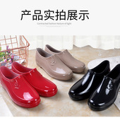 春秋短筒新品 加棉洗车工作 宝厨房低筒水鞋 女士雨鞋 雨靴防滑低筒元