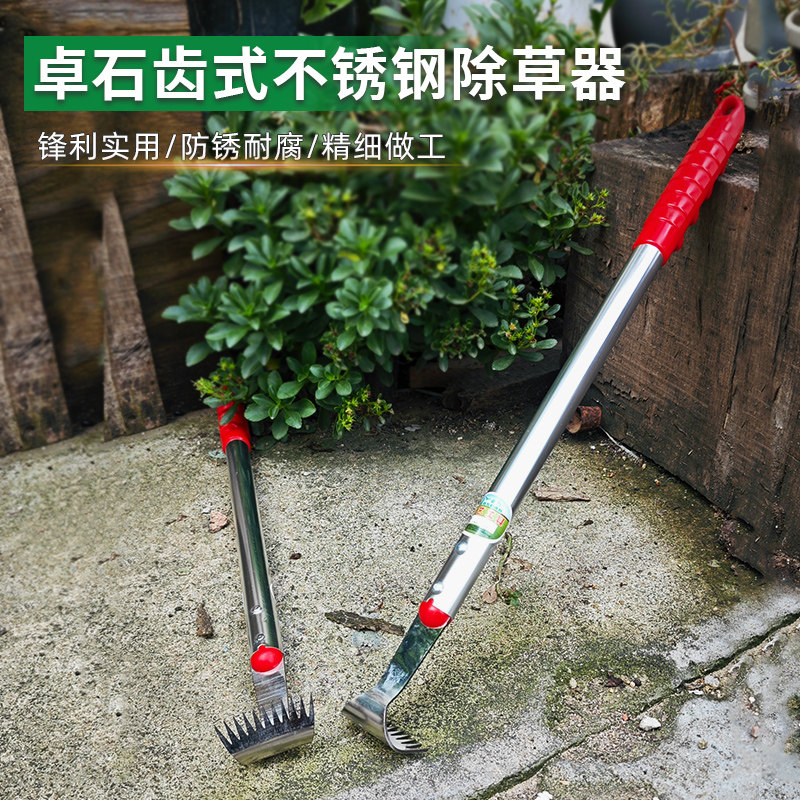 除草神器连根拔草神器不锈钢工具园艺耙子种菜铲草松土挖野菜杂草,鲜花速递/花卉仿真/绿植园艺,锄头,淘宝优惠券,粉丝福利购,淘宝优惠卷