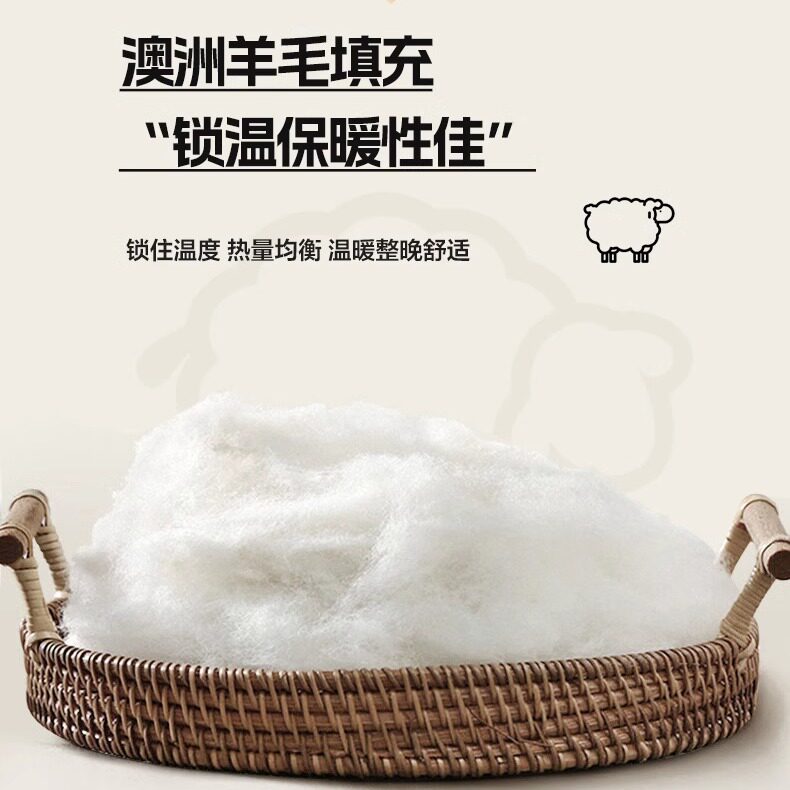 호주 양모 퀼트 100% 순수 양모 겨울 퀼트 캐시미어 퀼트 퀼트 코어 두꺼운 따뜻한 봄 가을 퀼트 올 시즌 보편적