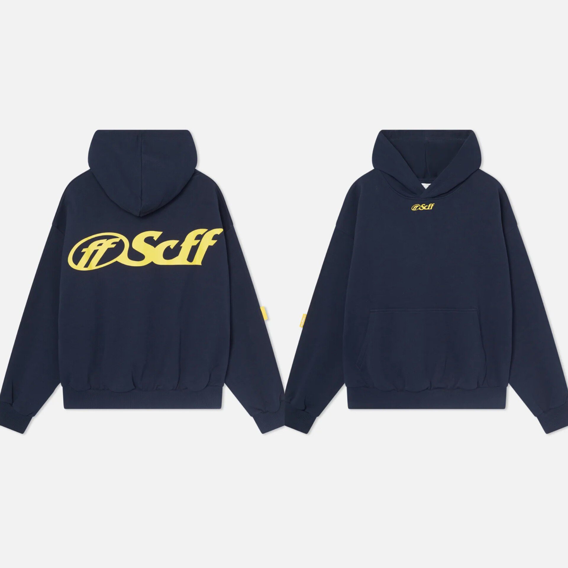 thumbnail for Cross-Border Scuffers Casual American-Style Hooded Sweatshirt Street Solid Color Loose Letter Pullover Hoodie for Men and Women