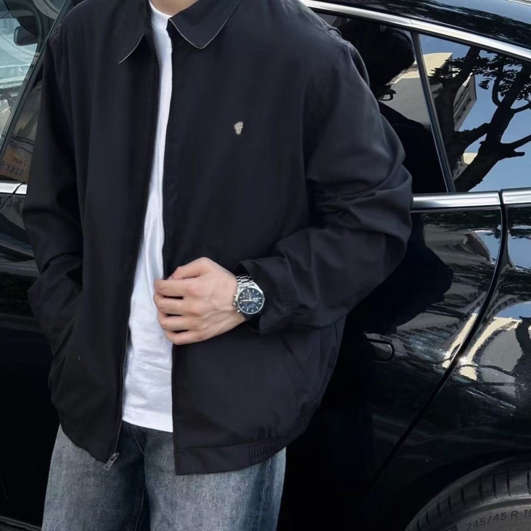 男女同款春秋翻领风衣夹克