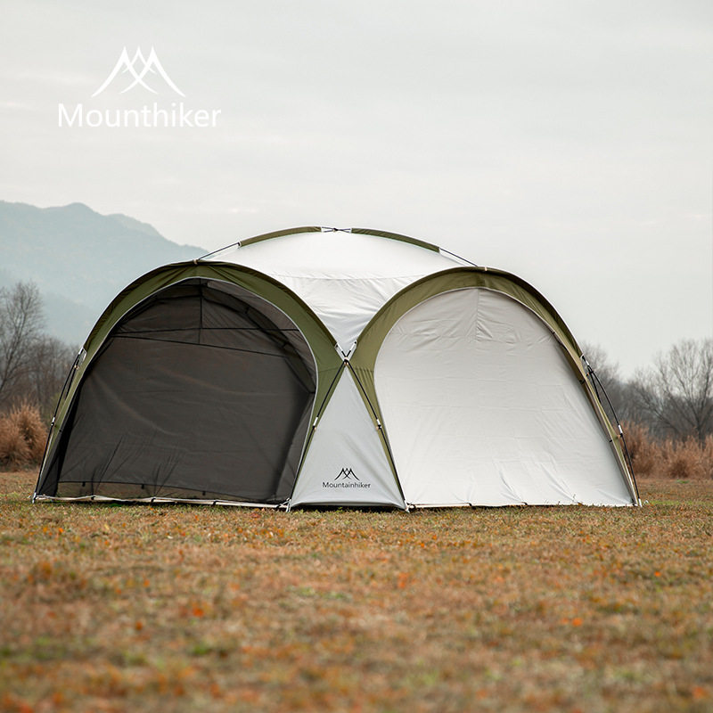 Mountainhiker山之客穹顶帐篷户外圆形大型多人新款纱网露营天幕