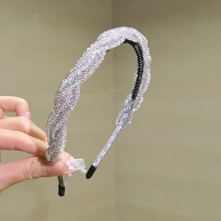 莫奈粉紫麻花款 细跟发箍设计气质高级感日常百搭