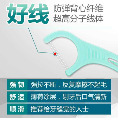 Imported plackers double gun line dental floss stick