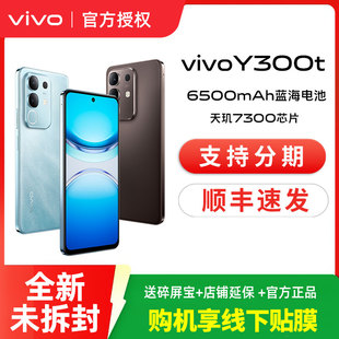 vivo Y300t手机5G轻薄6500毫安时44W闪充大内存天玑7300耐用手机官网正品