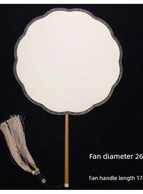 宫式双面宣纸白宫扇，各种工笔画，小楷书写意画，创意圆圆扇