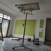 装 吊灯助手折叠加厚移动灯具维修工具 灯神器石膏板升降机支架安装