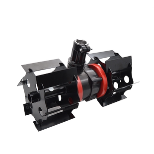 割草机配件除草轮小型松土机翻土微耕开沟头锄草机头松土轮子刀片